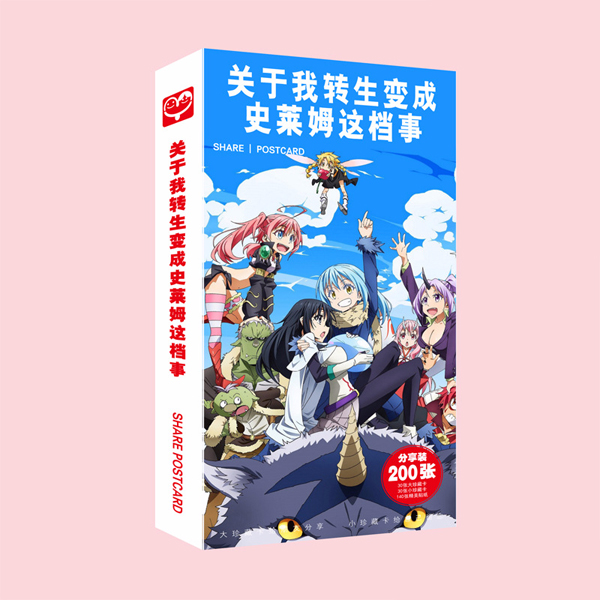 (BÌA NGẪU NHIÊN) Hộp ảnh POSTCARD mẫu mới TENSEI SHITARA SLIME DATTA KEN - CHUYỂN SINH THÀNH SLIME anime