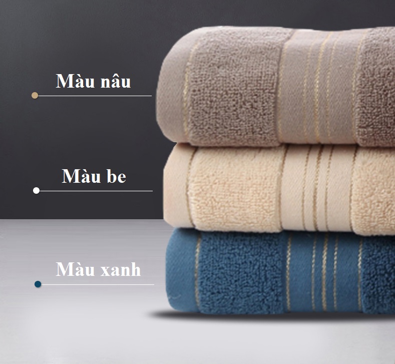 Khăn Mặt Cotton Khăn Tắm 34x75cm Khăn Lau Mềm Mại Thấm Hút Nước Nhanh Khô