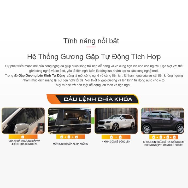 VIETMAP GL01 - Bộ điều khiển gương gập tích hợp nâng hạ kính tự động cắm giắc zin cho MAZDA