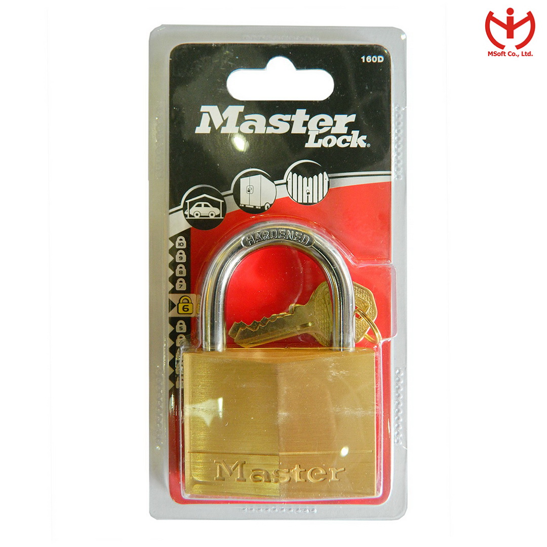 Ổ khóa Master Lock 160 EURD thân đồng 2 chìa răng cưa