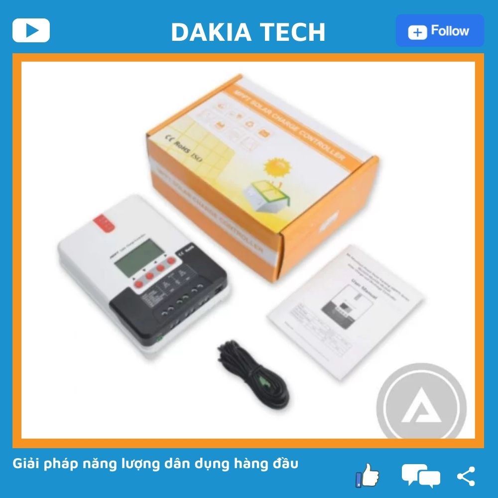 BỘ SẠC NĂNG LƯỢNG MẶT TRỜI MPPT SRNE
12/24V, 30A. Model: SR-ML2430