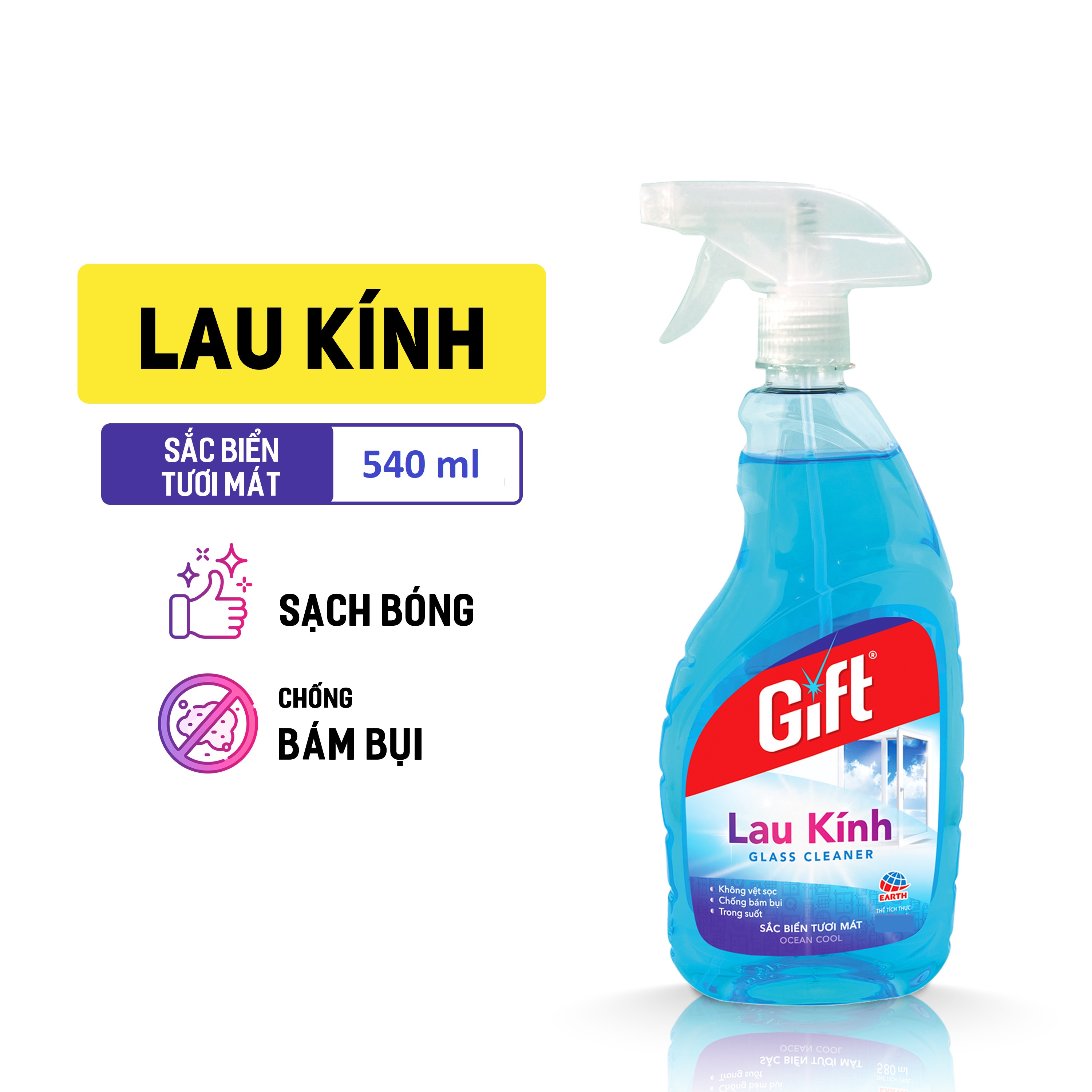 Nước lau kính Gift Sắc Biển (nhiều lựa chọn dung tích)