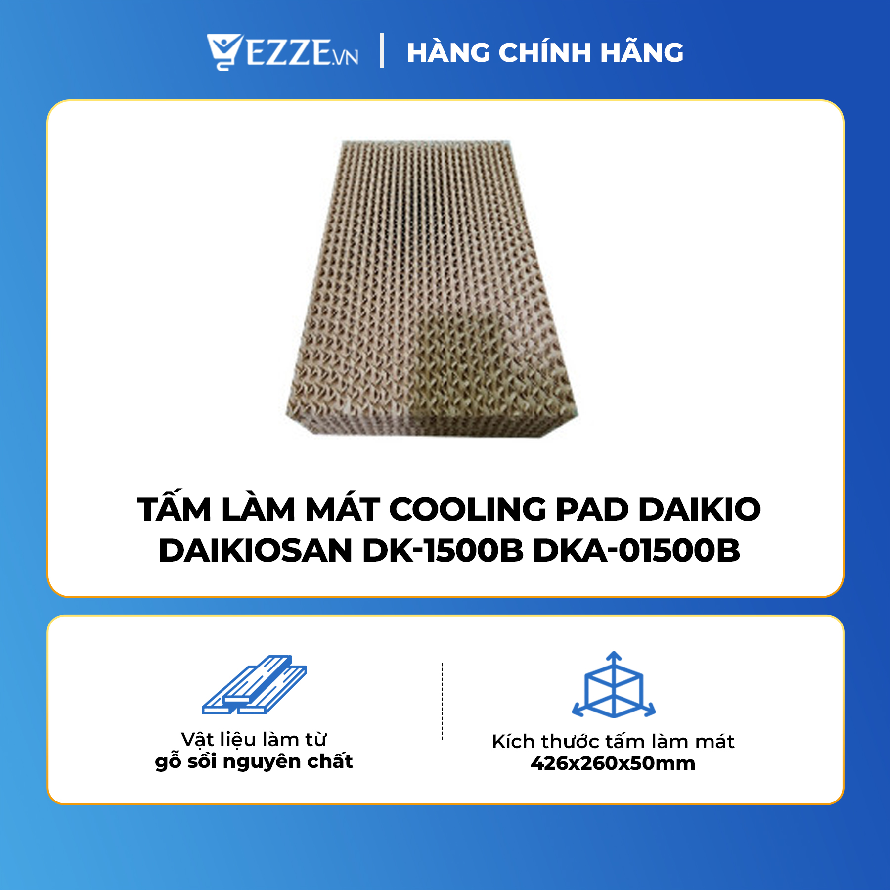 [ GIÁ SỐC ] Tấm làm mát Cooling Pad DAIKIO DAIKIOSAN DK-1500B DKA-01500B- Hàng chính hãng