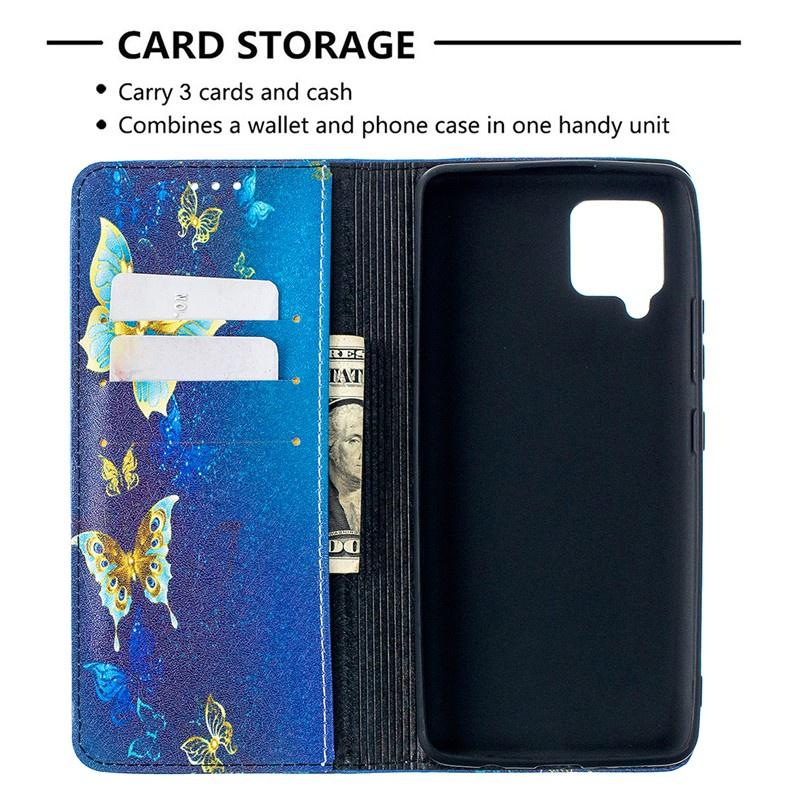 Ốp lưng điện thoại dạng ví da lật dành cho Samsung Galaxy A02 A02S A03S A12