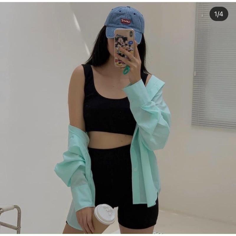 Sơ mi trơn tay dài