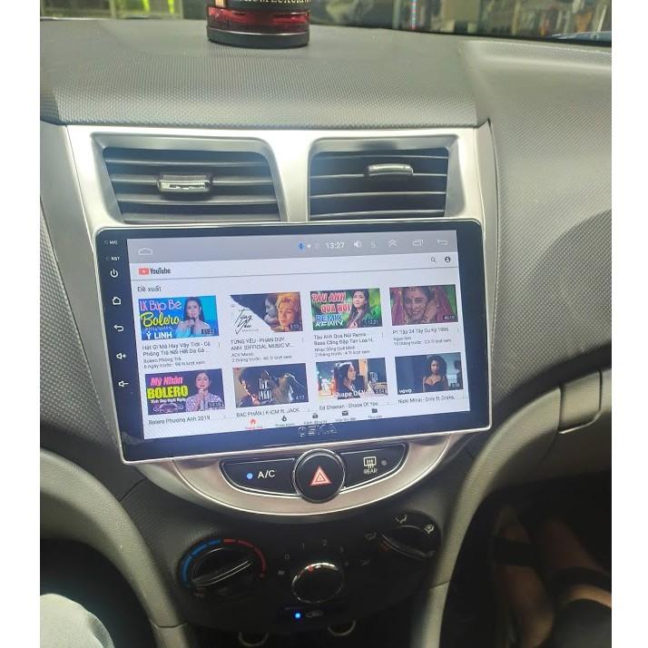 Màn Hình Android 9 inch Cho ACCENT/ VERNA 2009-2016 - Đầu DVD Chạy Android Kèm Mặt Dưỡng Giắc Hyundai Accent/Verna