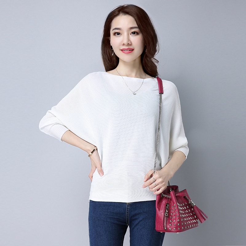 Áo Len Tay Cánh Dơi Phong Cách Hàn Quốc Trẻ Trung Dành Cho Nữ