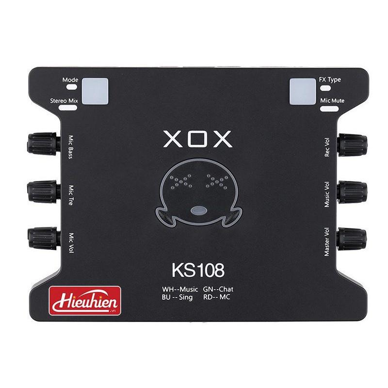 Sound Card KS108 Hàng Loại 1 . Thu Âm Livestream Chuyên Nghiệp , Cho Chất Âm Cực Hay , Dễ Dàng Lắp Đặt