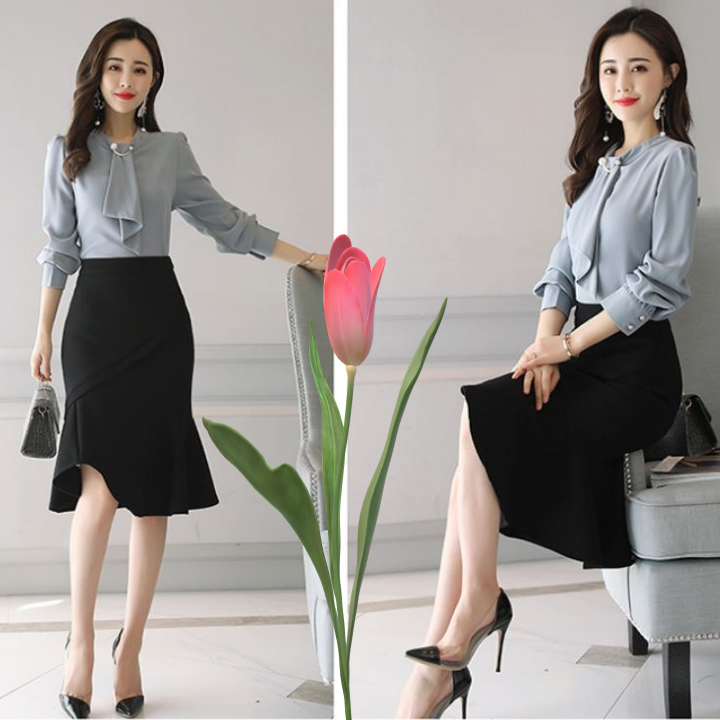 Chân váy đuôi cá phong cách công sở chất liệu vải co giản tốt, thoáng mát Storevanshop CV0015