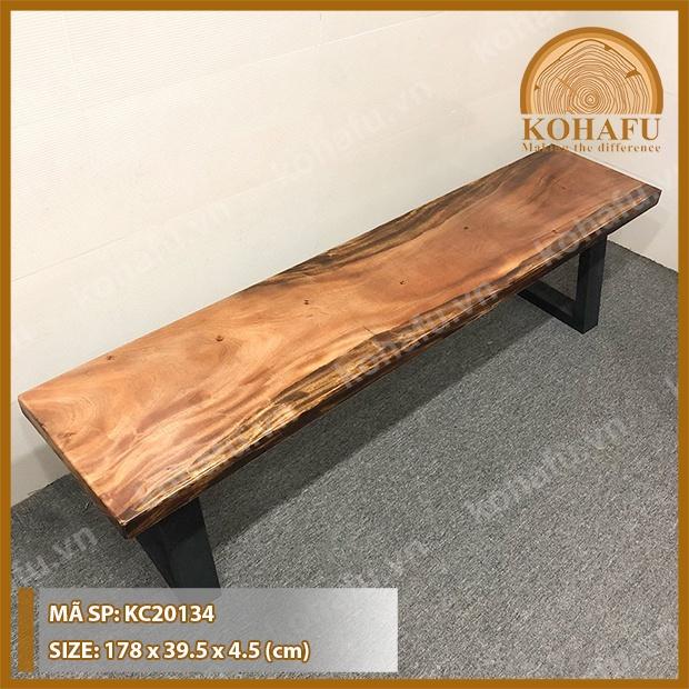Mặt gỗ me tây nguyên tấm / Băng ghế dài - KC20133-134