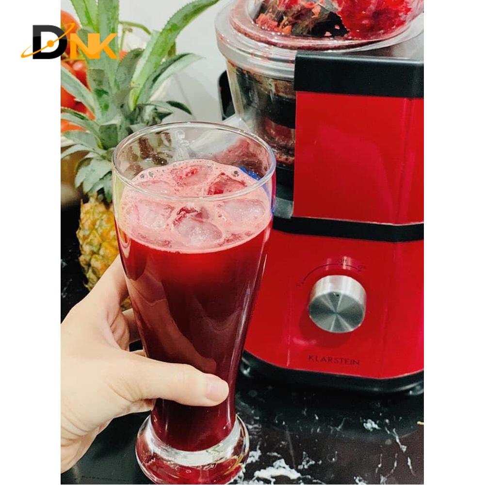 Máy Ép Trái Cây Chậm Klarstein Fruitberry Slow Juicer 400W, Red - CAM KẾT HÀNG NHẬP KHẨU CHÍNH HÃNG BỞI DNK