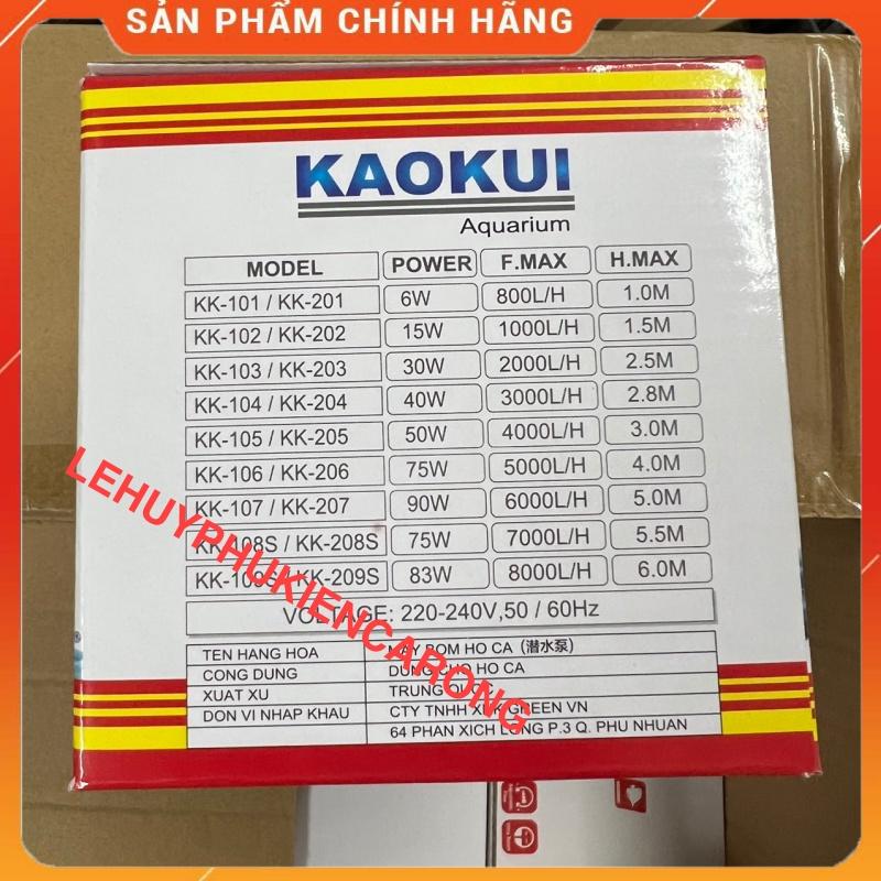 Bơm Bể Cá KAOKUI Siêu Êm, Tiết Kiệm Điện KK101 6w KK102 15w KK103 30w KK104 40w KK105 50w