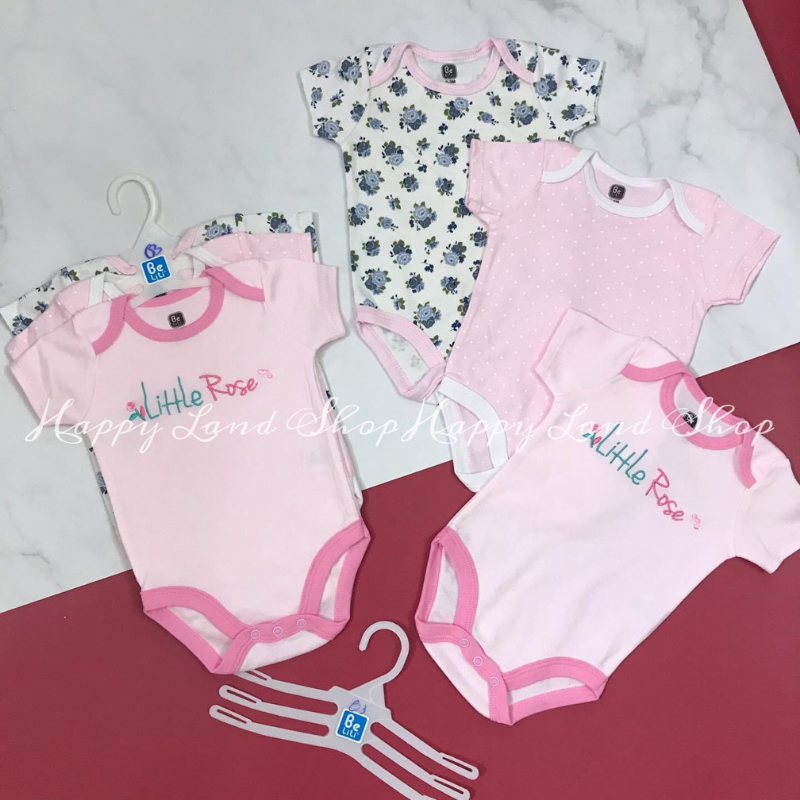 Set 3 body cộc tay cotton MATYDO bodysuit Beliti bộ đồ liền thân cho bé trai và bé gái BD02