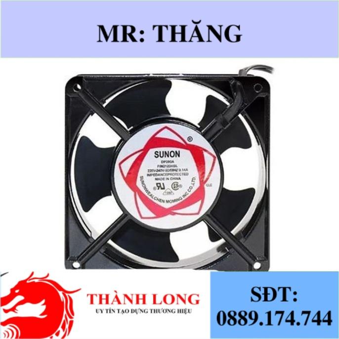 Quạt Tản Nhiệt Sunon 220V 8x8x2.5cm - Linh Kiện TuHu