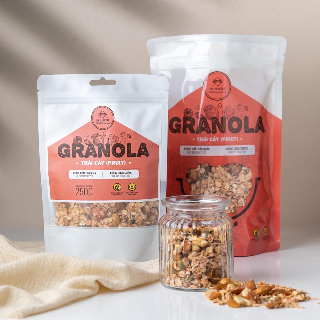 [Thêm Macca + Óc Chó] Granola Nướng Chậm 2 Lần DK Harvest - Ngũ Cốc Giảm Cân, Eat clean, Tạp gym - Trọng lượng 250g/500g