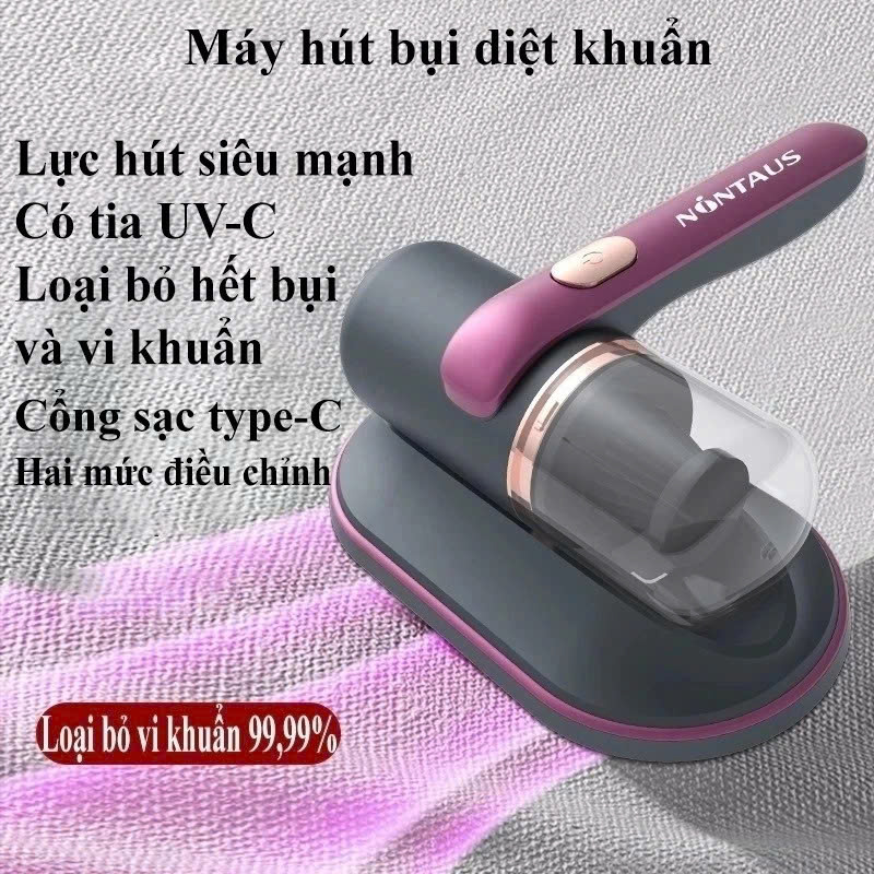 Máy Hút Bụi Giường Nệm Không Dây, Lực Hút 10.000PA Diệt Khuẩn UV &amp; Mạt Bụi, Hút Lông Chó Mèo Hiệu Quả - HÀNG CHÍNH HÃNG MINIIN