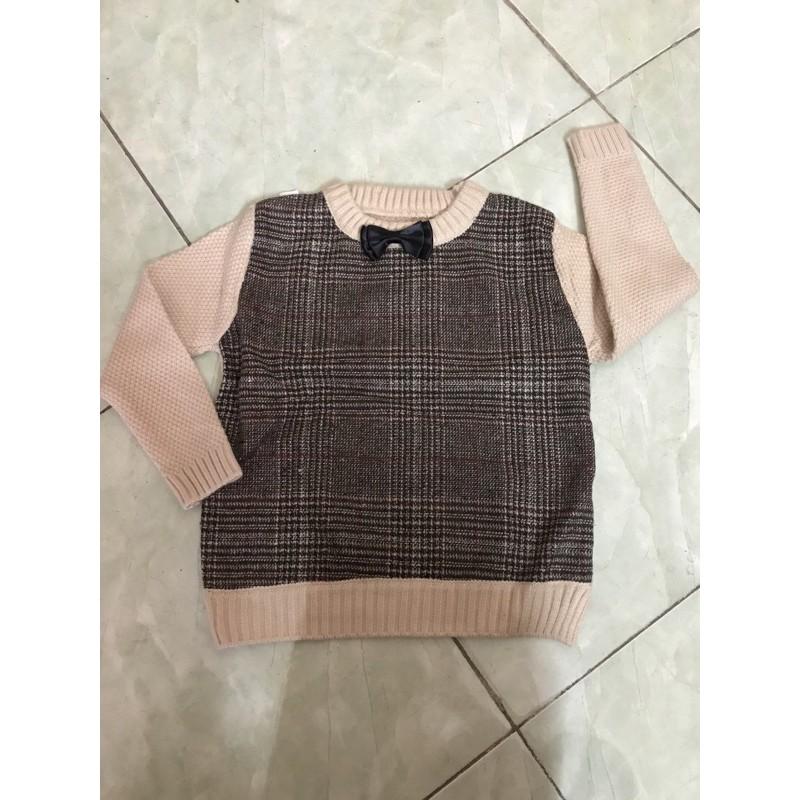 Áo len cổ tròn cho bé