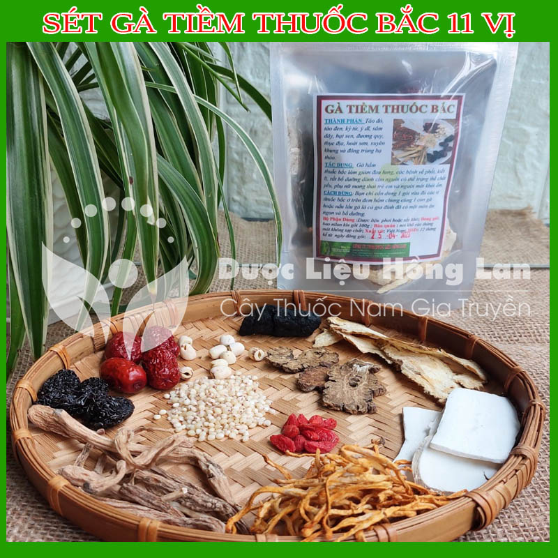 Sét Gà tiềm t.huốc bắc 11 vị - T.huố.c bắc hầm g.à, nấu canh, bồi bổ sức khỏe