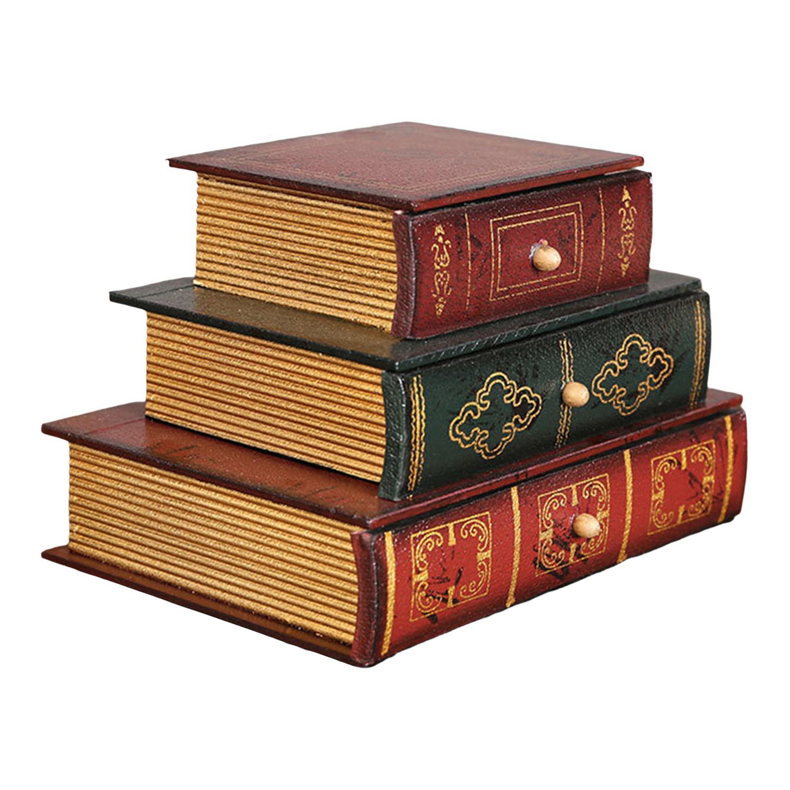 Wooden Jewelry Display Storage Box Office Decoration Organizer Ornaments