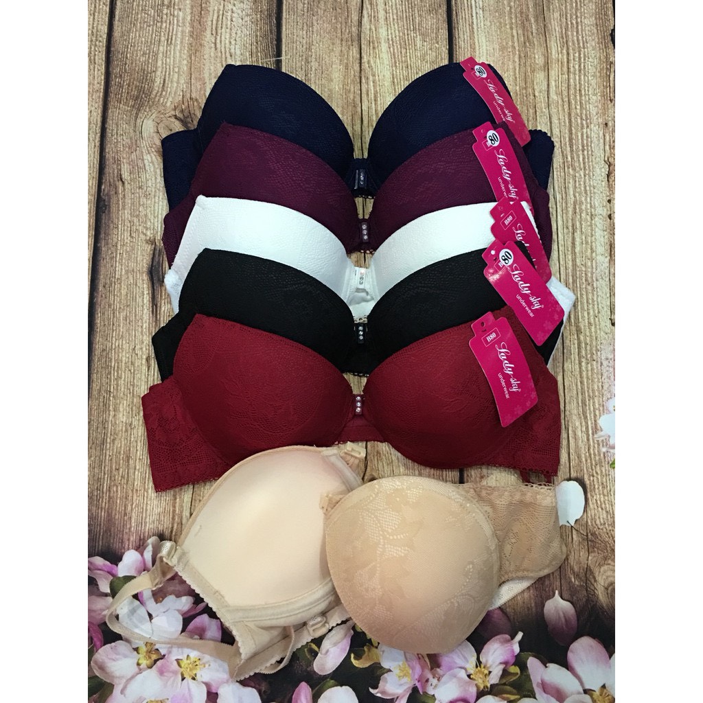 Áo lót nữ lưới cài trước Lady 596 — Mút siêu dày nâng đẩy, lưng rộng ôm sát