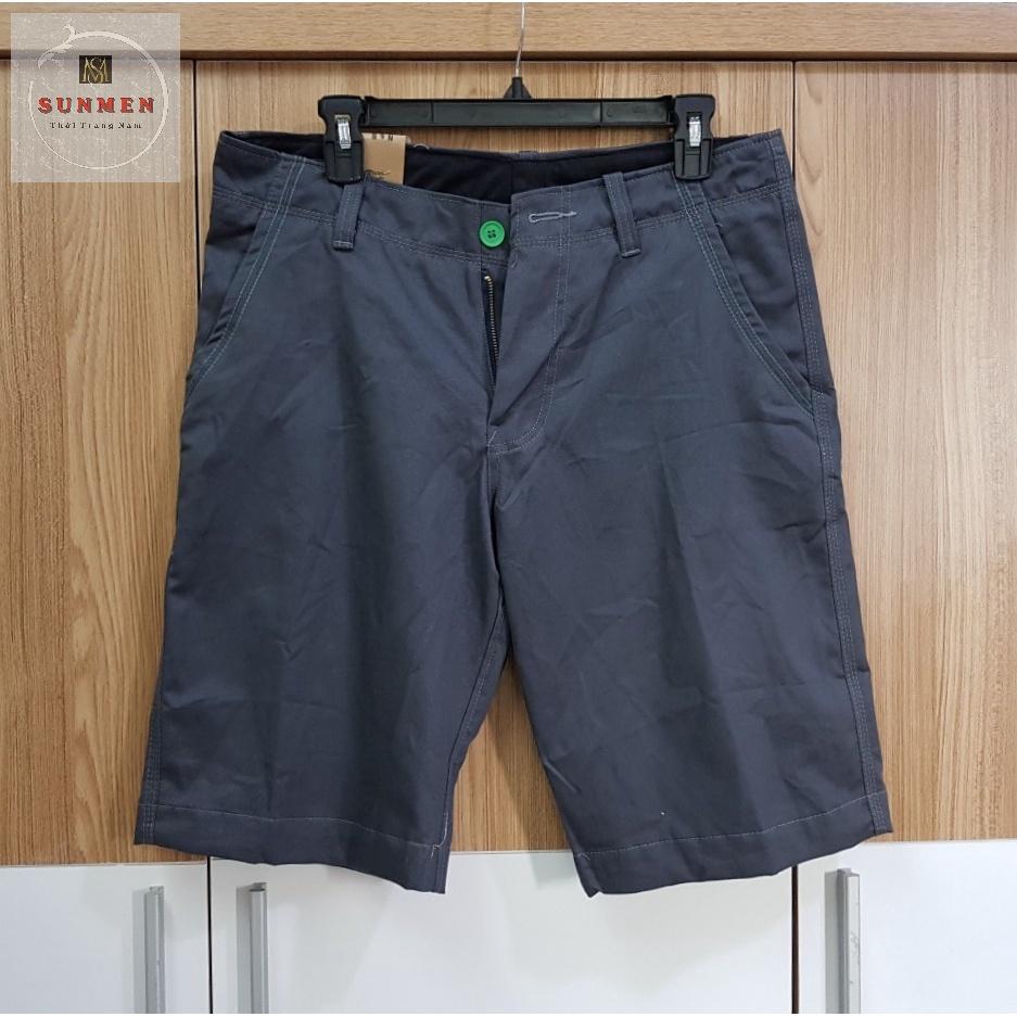 Quần Short Lửng Nam Chất Kaki Không Xù Chất Vải Kaki Mềm Co Giãn SUNMEN Size Từ 40-75kg