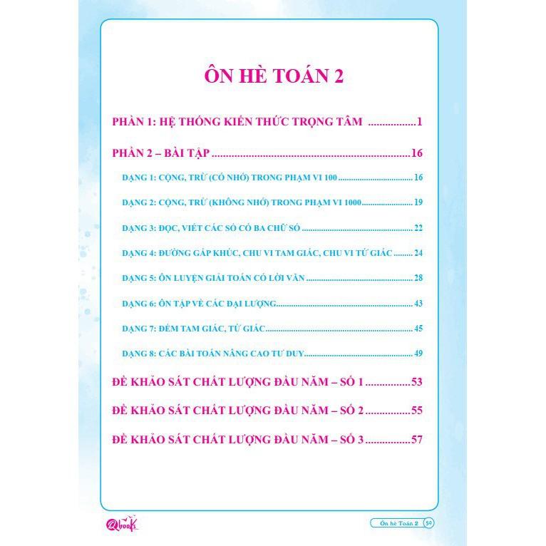 Sách - Ôn Hè Toán 2 - Dành cho học sinh lớp 2 lên 3