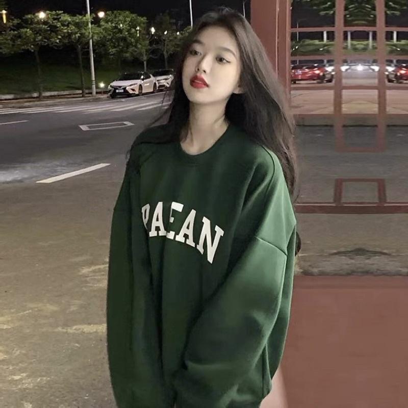 Áo nỉ sweater nam nư ,áo hoodie nỉ bông 2 lớp dày đẹp in chữ PAEAN