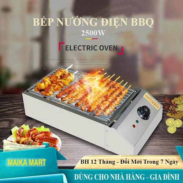 Bếp Nướng Điện BBQ Không Khói, Bếp Nướng Công Nghiệp Inox 201, 2500W. Dùng cho Nhà Hàng, Gia Đình. Lò Nướng