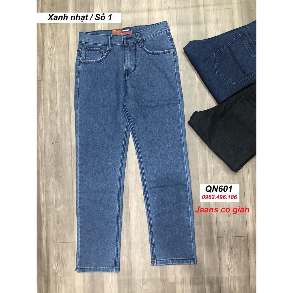 Quần jean Straight Fit (ống suông) co giãn QN601