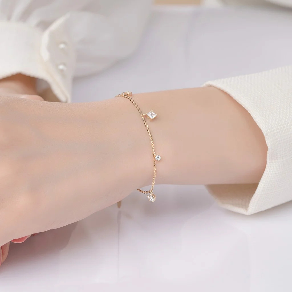 Lắc tay vàng 14k LLF173 Huy Thanh Jewelry