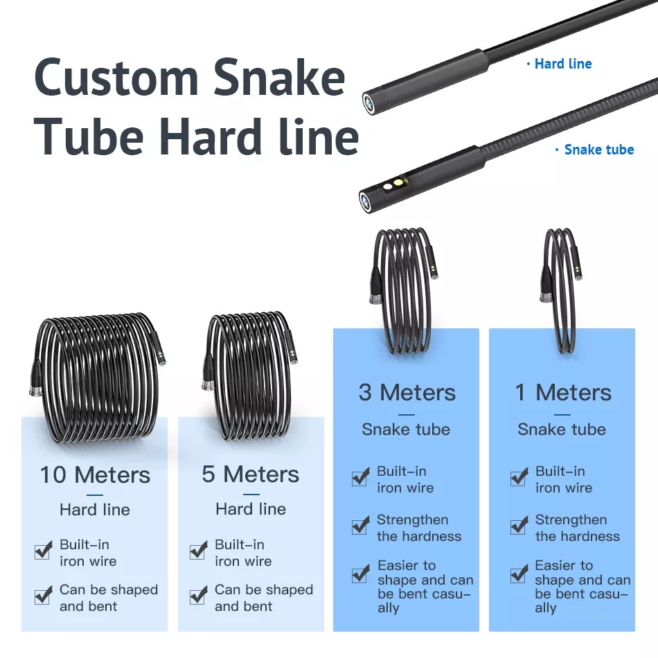 Thiết bị camera soi khe hẹp Terino HD112 (Dây 10 mét, màn hình 4.3inch HD, đường kính 8mm, Camera nội soi công nghiệp) - Hàng chính hãng