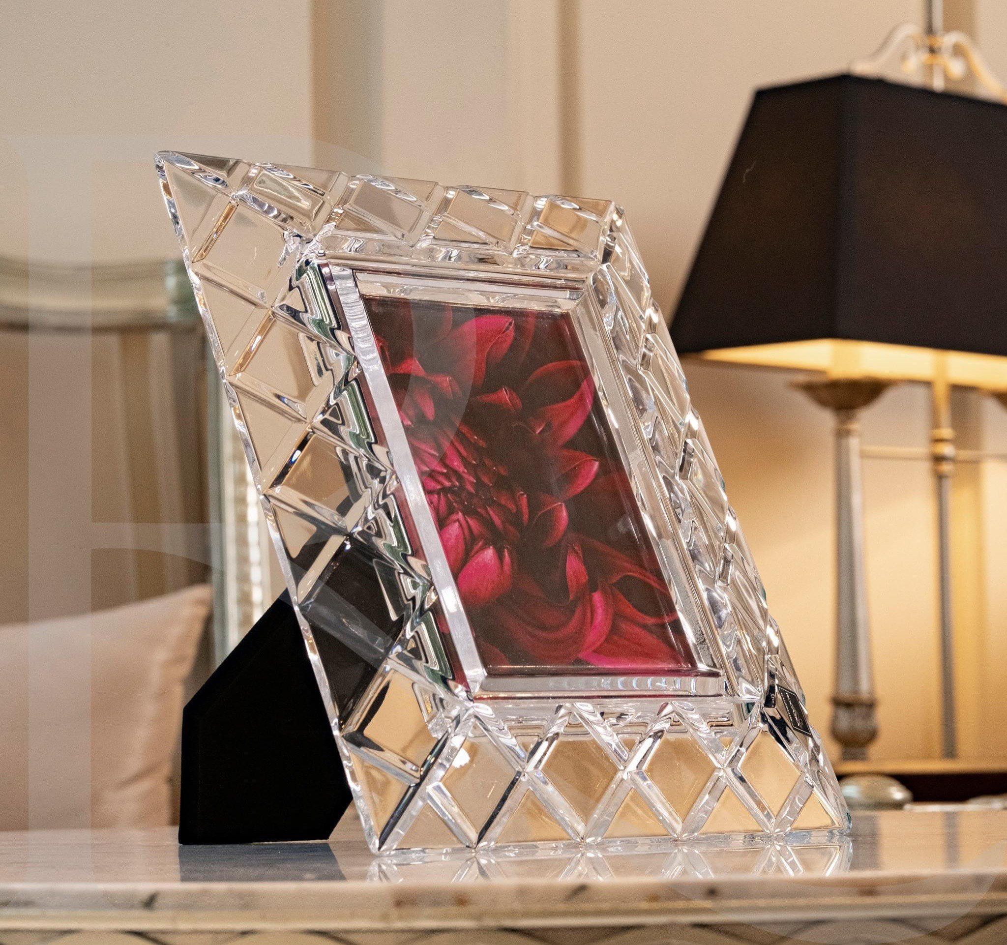 Khung ảnh pha lê Rogaska Crisscross Hàng chính hãng