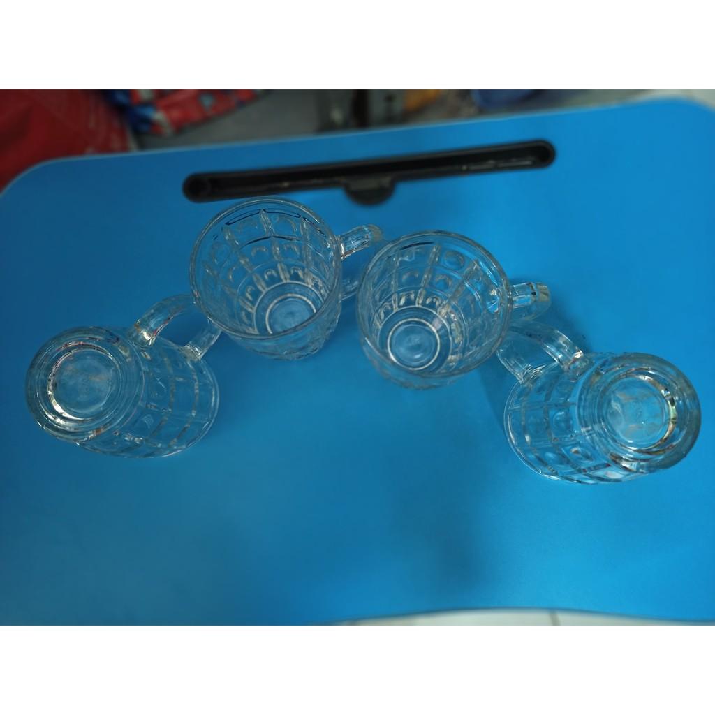 Ly thủy tinh cao cấp ly nhựa cốc uống bia có quai 410ml,425ml,380ml - loại đẹp