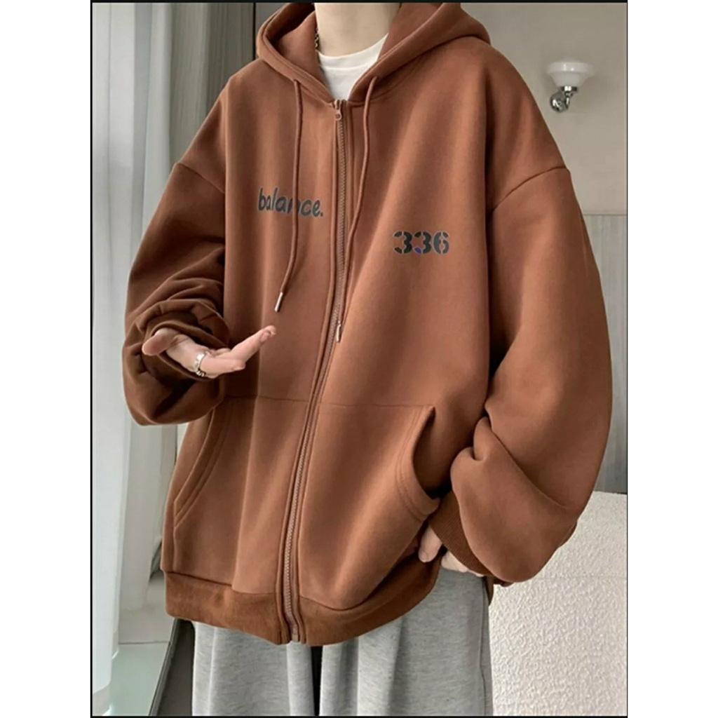 Áo Hoodie Zip Nỉ Ngoại balance - Áo Khoác Nỉ dây kéo nam nữ (HD450 - Kèm Ảnh Thật)