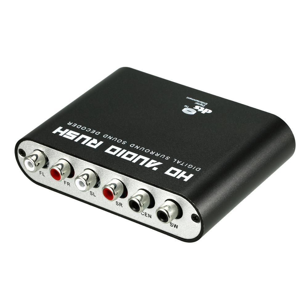 Bộ giải mã âm thanh Surround 5.1 Audio Rush SPDIF Coaxial đến 5.1 / 2.1 Kênh DTS / AC-3, cho Đầu đĩa DVD STB HD Player