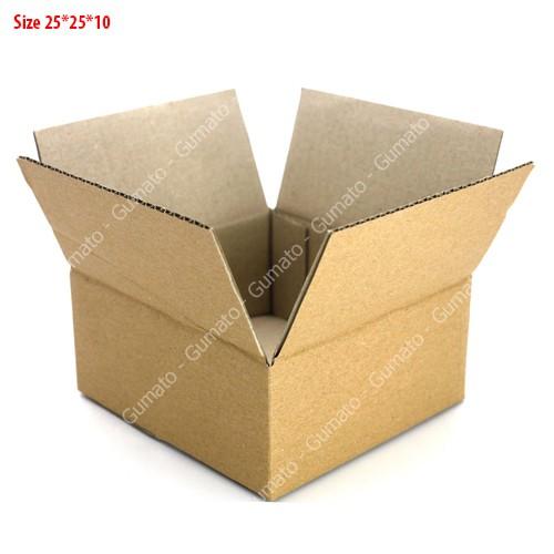 Hộp giấy, thùng carton size 25x25x10 hộp carton gói hàng Everest