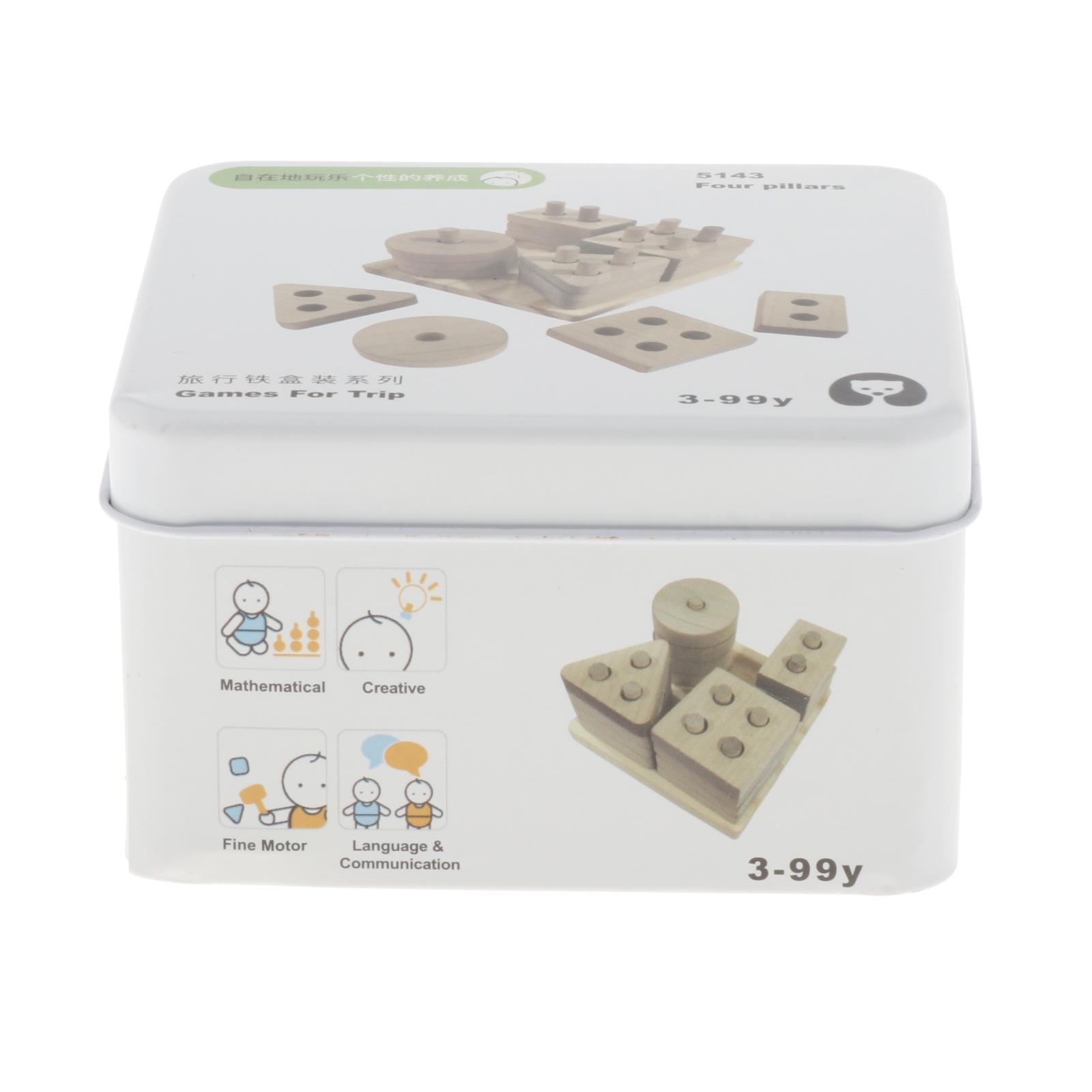 Wooden Geometry Block Game Toy Montessori Educational Toy