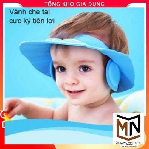 Mũ gội đầu chắn nước em bé che tai chống cay mắt thông minh Đồ dùng cho trẻ