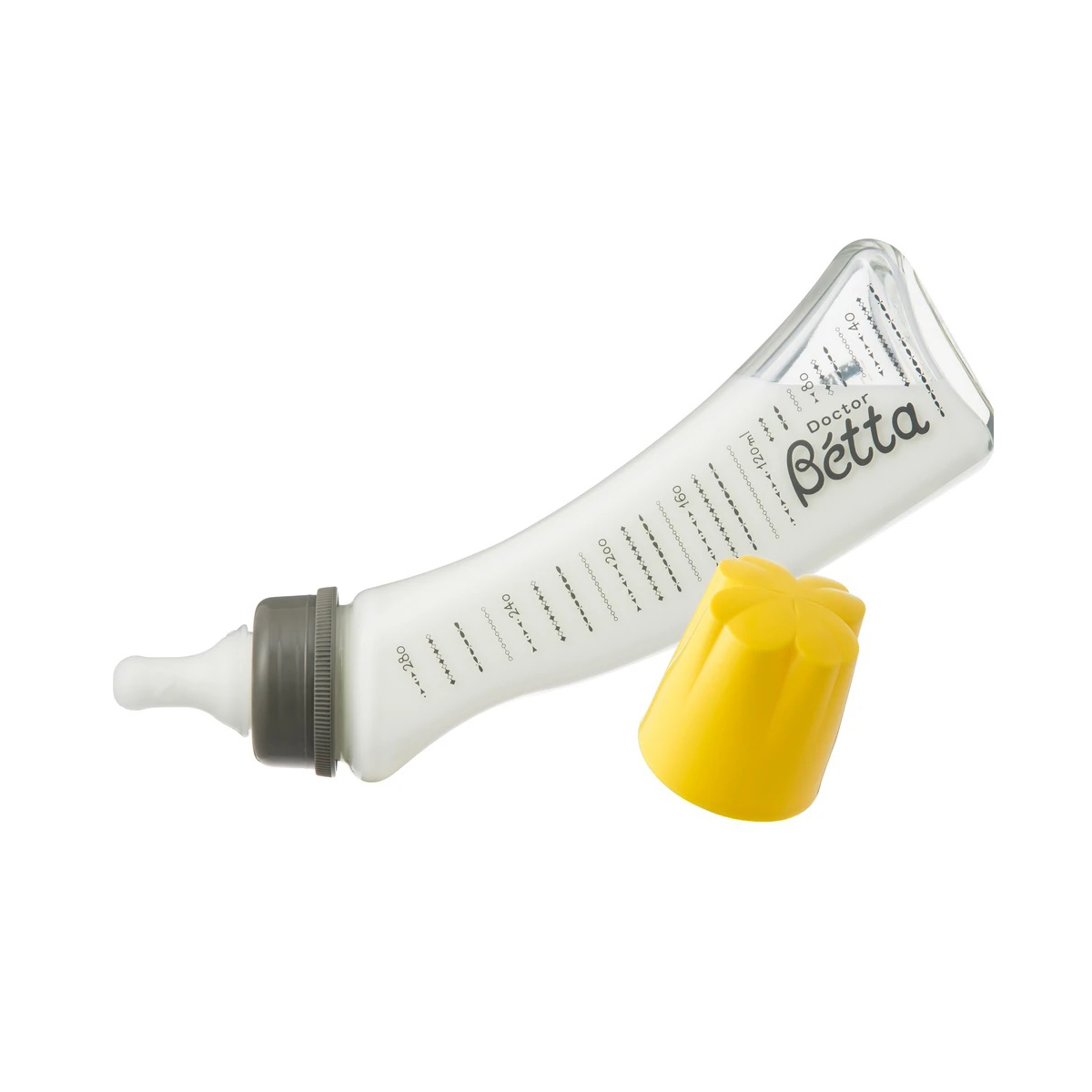 Bình sữa thủy tinh Betta Brain Button GB4 thiết kế thủ công giảm đầy hơi 280ml cho bé từ 0m
