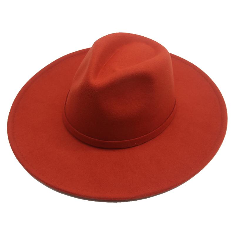 Nón Fedora Nữ Nam Ban Nhạc Nữ Nón Mùa Đông Kaki Nón Rộng Vành 9.5Cm Cưới Ngoại Giáo Hội Cảm Thấy Mũ Lưỡi Trai nam Sombrero Hombre