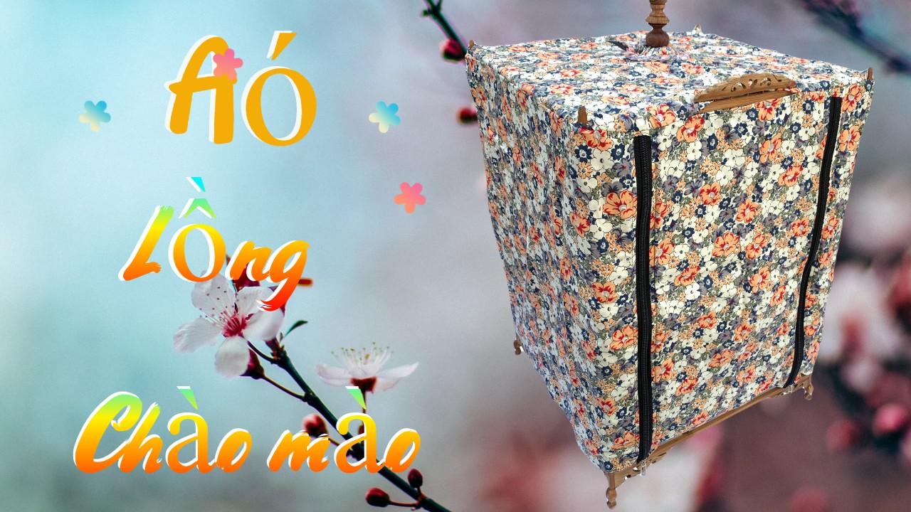 Áo lồng chào mào vuông, loại vải hoa đẹp - Loại lồng chào mào cao 17 nan