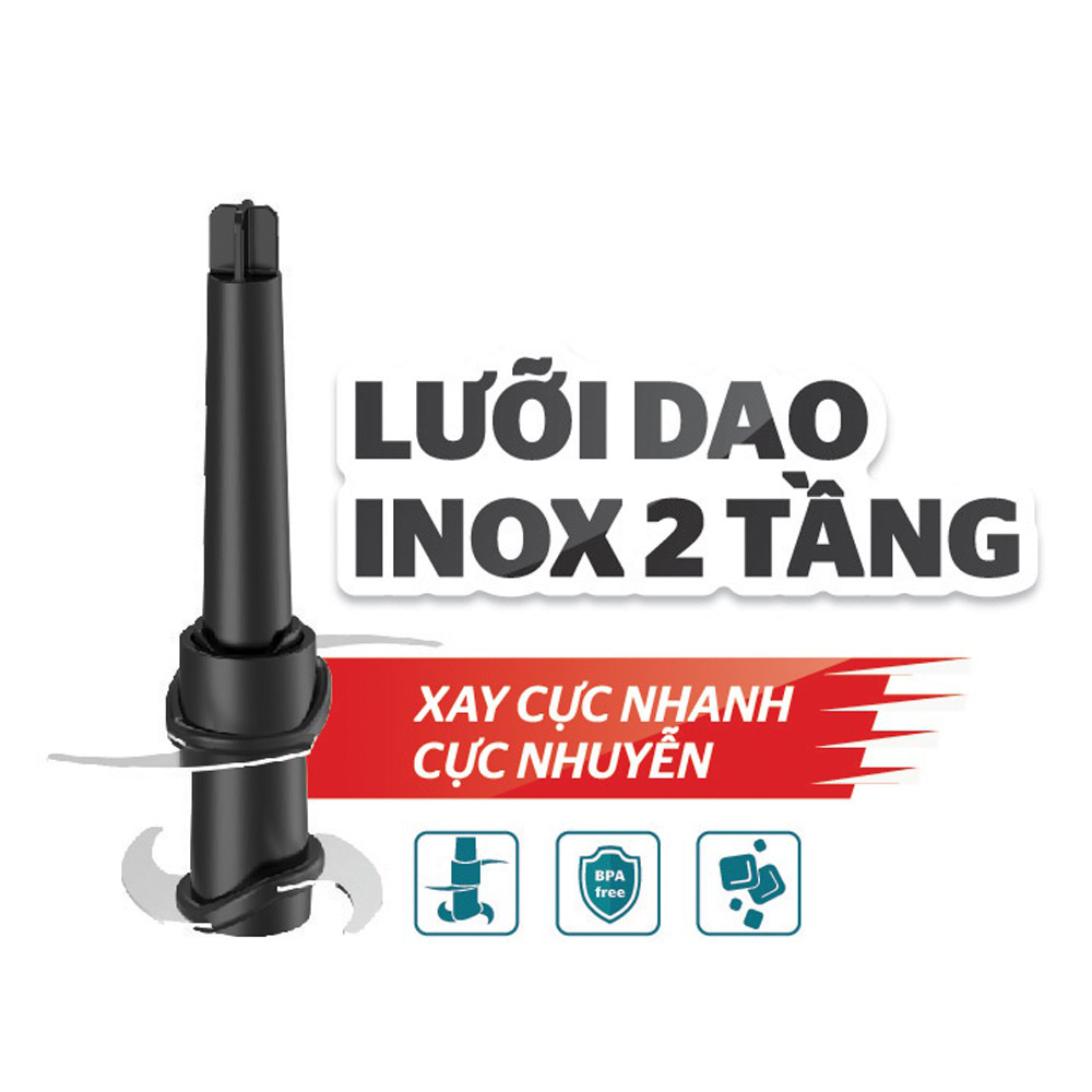 Máy xay sinh tố đa năng SUNHOUSE SHD5340B ( Hàng Loại A) - Chính Hãng