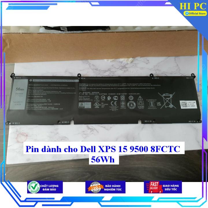 Pin dành cho Dell XPS 15 9500 8FCTC 56Wh - Hàng Nhập Khẩu