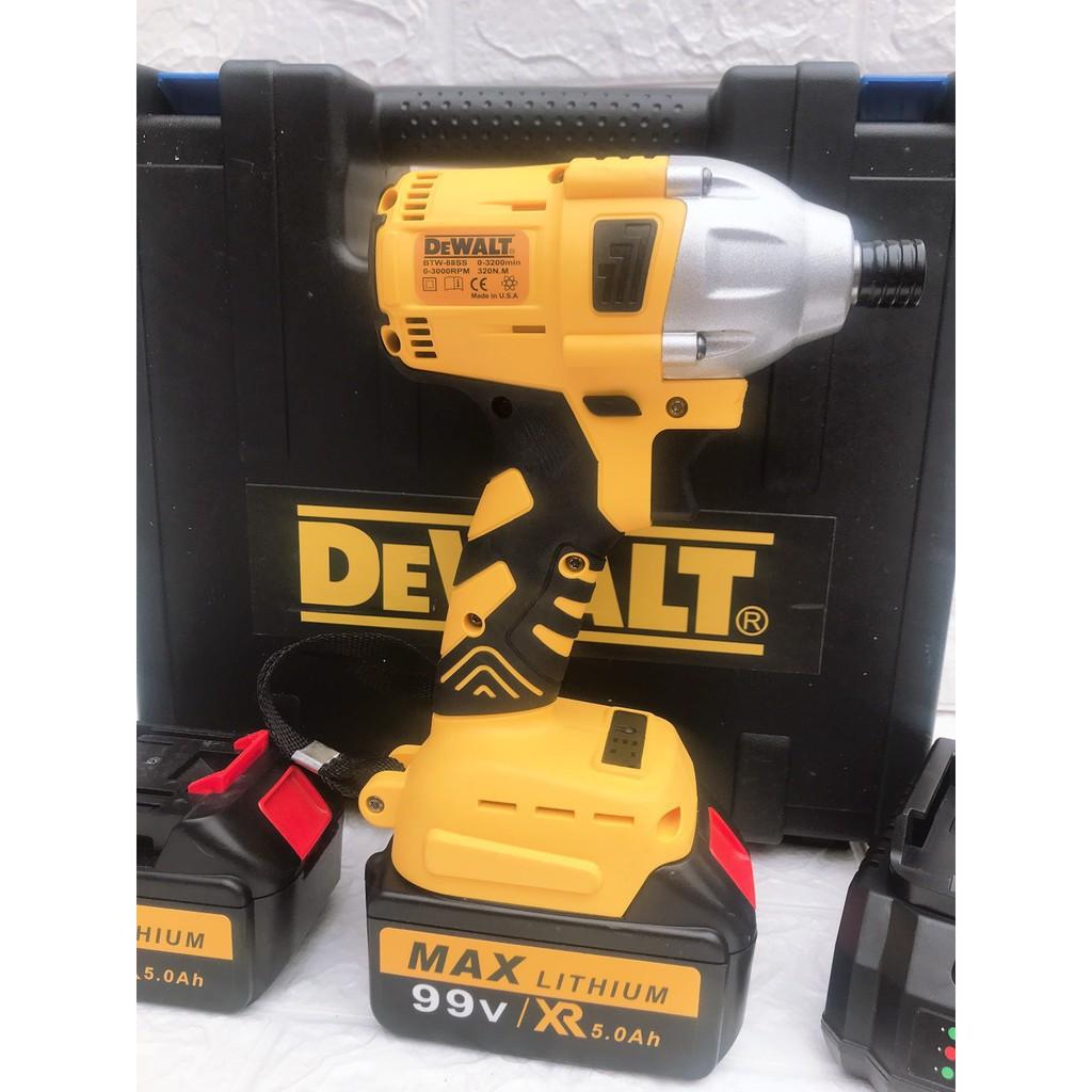 Máy chuyên bắt vít DEWALT 99V, 100% Lõi Đồng - Pin 10 cell Cực Trâu