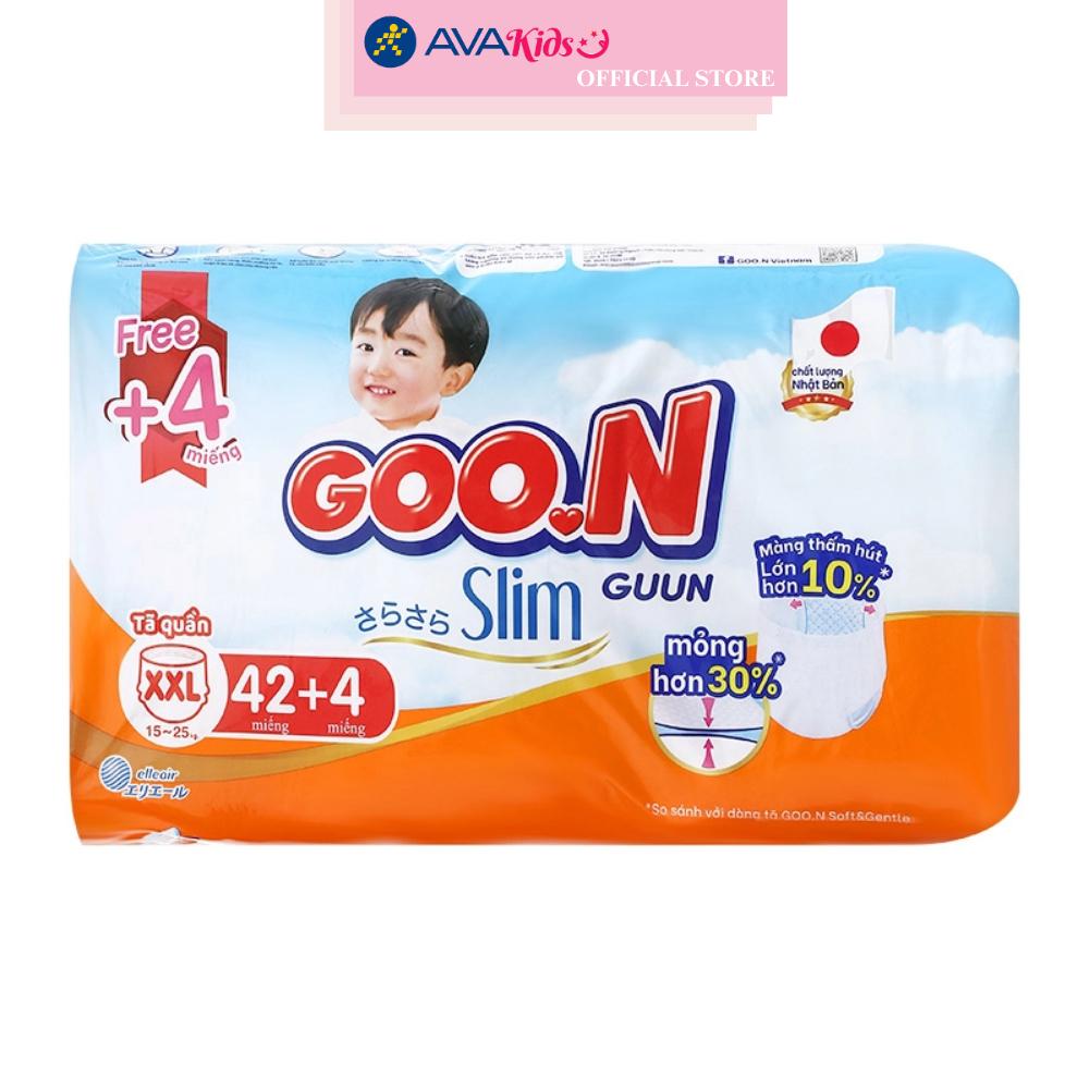 Tã quần GOO.N Slim size XXL 42 + 4 miếng (15 - 25 kg)