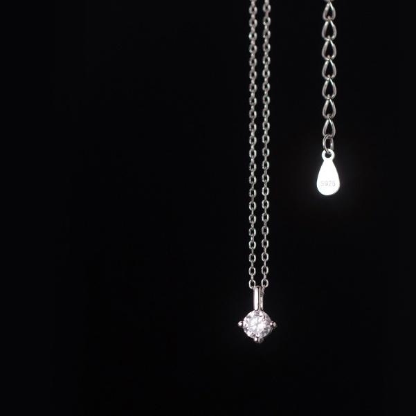 Dây chuyền bạc Anta ATJ9076, vòng cổ nữ đính đá cao cấp Beaded Necklace