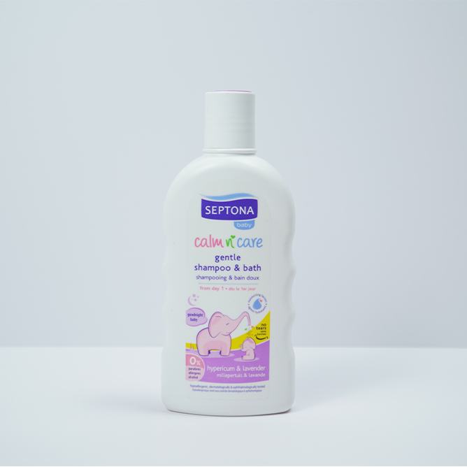 Sữa tắm và gội trẻ em chiết xuất Hoa Oải Hương- SEPTONA Calm N' Care Baby Gentle Shampoo & Bath With Hypericum & Lavender