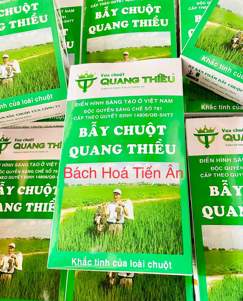 Hộp 2 cái Bẫy Chuột Quang Thiều - Khắc Tinh Của Loài Chuột- không cần mồi- Diệt chuột trên mọi địa hình.