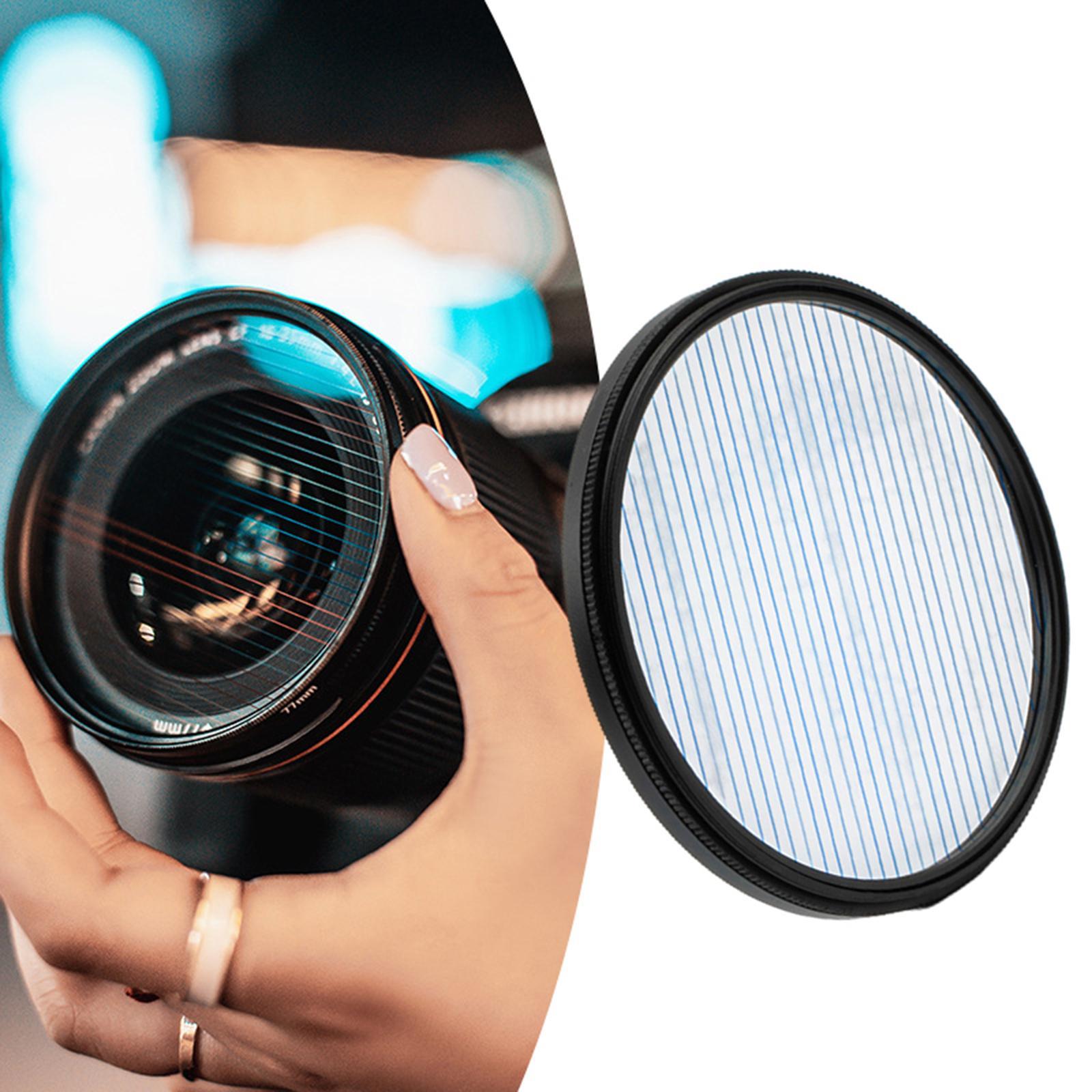 1Pc Streak Filter Anamorphic w/Rotating for Video 77mm Rainbow Streak