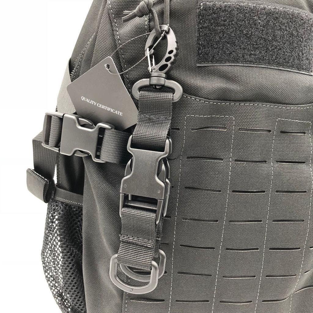 2x Outdoor Nylon Webbing Backpack Buckle Quick Hanger for Molle